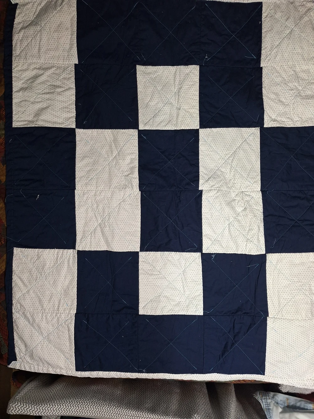 Handmade classic navy